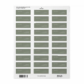 Prettige feestdagen Modern minimalistisch retourad Etiket (Full Sheet)