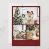 Prettige feestdagen Modern minimalistisch script Feestdagenkaart (Achterkant)