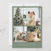 Prettige feestdagen Modern minimalistisch script Feestdagenkaart (Achterkant)