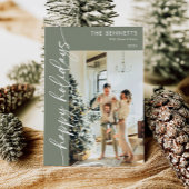 Prettige feestdagen Modern minimalistisch script Feestdagenkaart