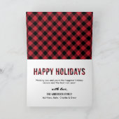 prettige feestdagen Modern Red Buffalo foto (Binnen)