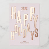 Prettige feestdagen Modern roze feestelijk (Voorkant)