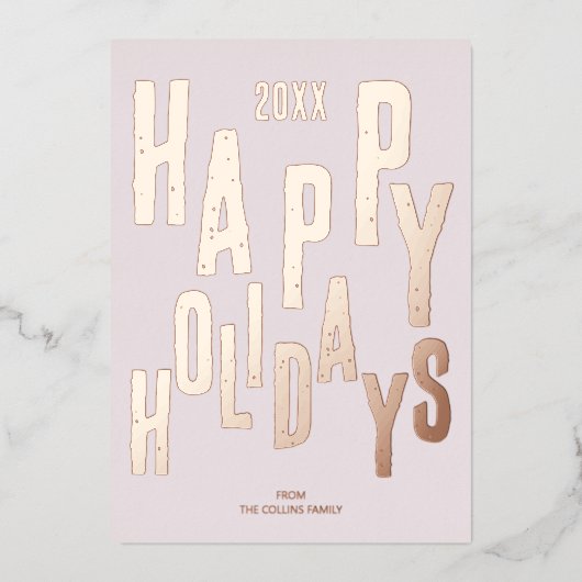 Prettige feestdagen Modern roze feestelijk (Voorkant)