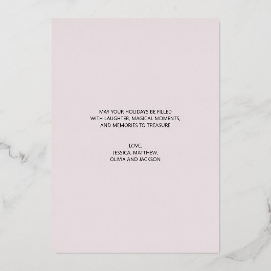 Prettige feestdagen Modern roze feestelijk (Achterkant)