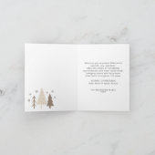 Prettige Feestdagen Modern Schrift Foto Kaart (Binnen)