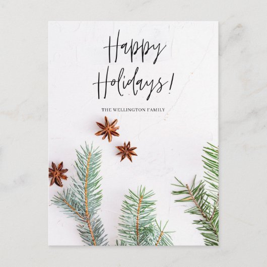 Prettige feestdagen Modern Script (Voorkant)