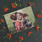 Prettige feestdagen Modern Script Feestdagenkaart