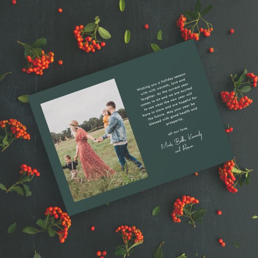 Prettige feestdagen Modern Script Feestdagenkaart