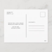 Prettige feestdagen Modern Script Rood (Achterkant)