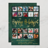 Prettige feestdagen Moderne 20 fotocollage Feestdagenkaart (Voorkant / Achterkant)