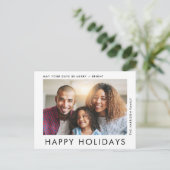 Prettige feestdagen Moderne 2 foto (Staand voorkant)