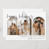 prettige feestdagen Moderne Arch Photo Chirstmas-k Feestdagenkaart (Voorkant / Achterkant)