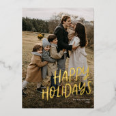 Prettige feestdagen Moderne belettering Eenvoudige (Voorkant)