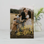 Prettige feestdagen Moderne belettering Eenvoudige (Staand Voorkant)