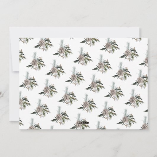 Prettige feestdagen Moderne "belettering" kerstfot Feestdagenkaart (Achterkant)