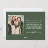 Prettige feestdagen Moderne belettering twee Foto Feestdagenkaart (Achterkant)