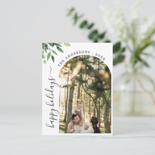 Prettige feestdagen Moderne Boho Arch (Staand voorkant)