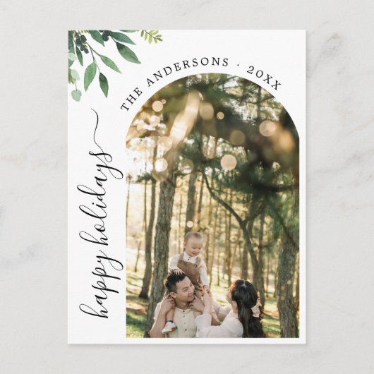 Prettige feestdagen Moderne Boho Arch (Voorkant)