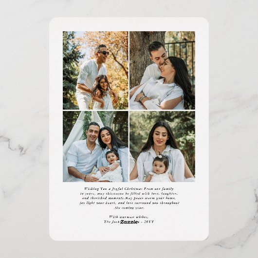 Prettige feestdagen Moderne boog (Achterkant)