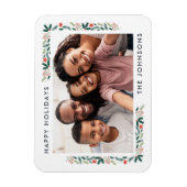 prettige feestdagen Moderne botanische foliefoto Magneet (Verticaal)