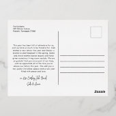 Prettige feestdagen Moderne Brieven Vijf Foto (Achterkant)