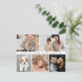 prettige feestdagen Moderne Eenvoudige familie fot (Staand voorkant)