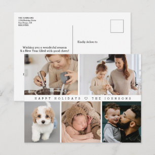 prettige feestdagen Moderne Eenvoudige familie fot