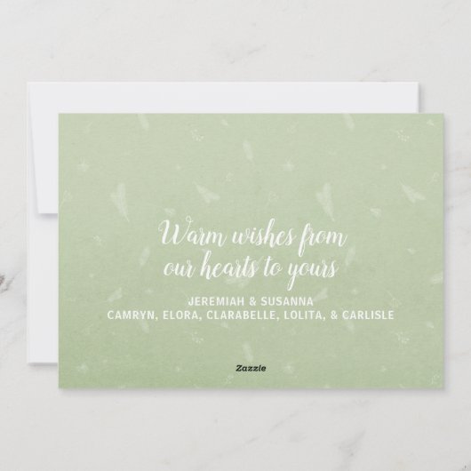 Prettige feestdagen Moderne eenvoudige scripttypog Feestdagenkaart (Achterkant)