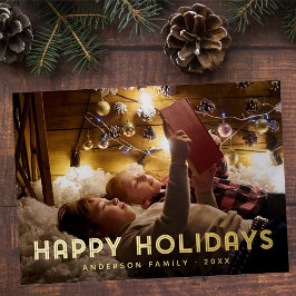 prettige feestdagen Moderne Eenvoudige Typografie