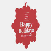 Prettige feestdagen Moderne eenvoudige zakelijke L Ornament Kaart (Rechts)