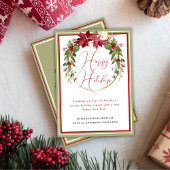 Prettige feestdagen Moderne elegante krans Feestdagenkaart