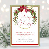 Prettige feestdagen Moderne elegante krans Feestdagenkaart