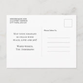 Prettige feestdagen Moderne elegante minimalistisc (Achterkant)