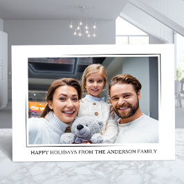 Prettige feestdagen Moderne elegante minimalistisc Feestdagenkaart