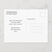 Prettige feestdagen Moderne elegante stijlvolle fo (Achterkant)