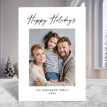 Prettige feestdagen Moderne elegante stijlvolle fo