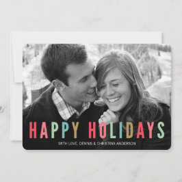 prettige feestdagen | Moderne en heldere kerstfoto Feestdagenkaart