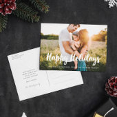 prettige feestdagen Moderne foto Briefkaart