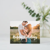 prettige feestdagen Moderne foto Briefkaart (Staand voorkant)
