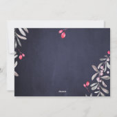 Prettige feestdagen Moderne foto holly berry Feestdagenkaart (Achterkant)