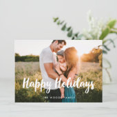Prettige feestdagen Moderne foto Kerst Feestdagenkaart (Staand voorkant)