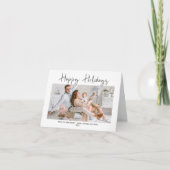 Prettige feestdagen Moderne foto Kerst Kaart (Voorkant)