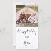 Prettige feestdagen Moderne foto's Aankondiging (Voorkant)