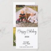 Prettige feestdagen Moderne foto's Aankondiging (Voorkant / Achterkant)