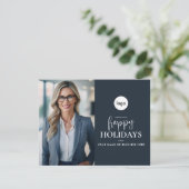 Prettige feestdagen Moderne fotozaken Feestdagenkaart (Staand voorkant)
