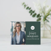Prettige feestdagen Moderne fotozaken Feestdagenkaart (Staand voorkant)