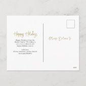 Prettige feestdagen €? | Moderne gouden twee foto' (Achterkant)