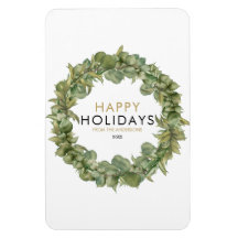 Prettige feestdagen Moderne groene krans