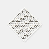 Prettige feestdagen Moderne hand getrokken dennenb Servet (Hoek)