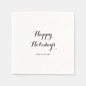 Prettige feestdagen Moderne kalligrafie Servet (Voorkant)